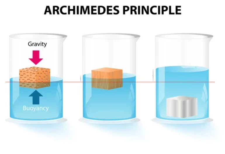Archimedes principle in hindi