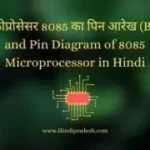 Block Diagram of 8085 microprocessor in hindi